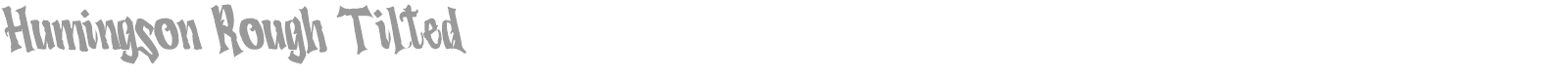 Humingson font preview
